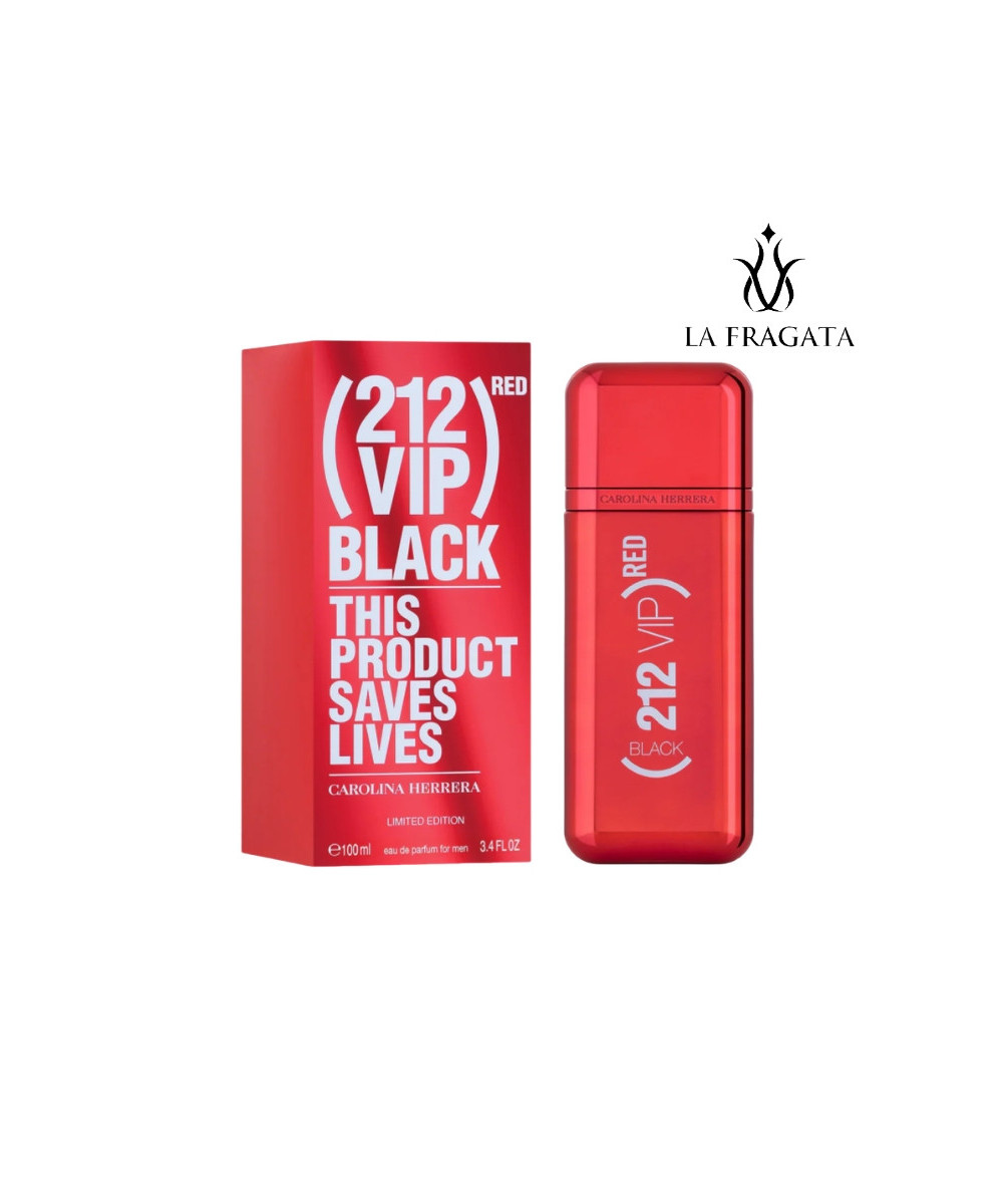 Perfume Carolina Herrera 212 Vip Black Red 100 ml EDP - Hombre