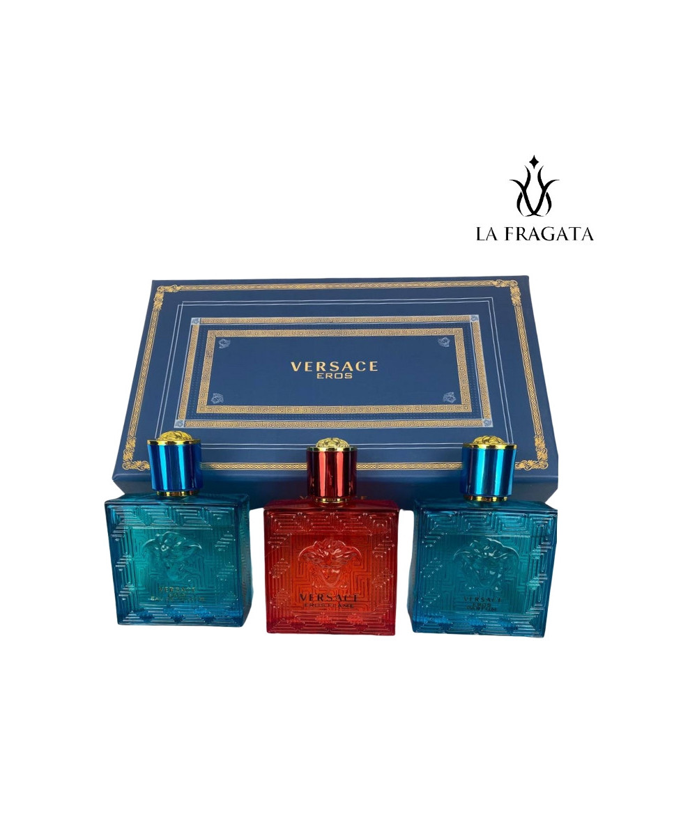 Set de Versace 3 perfumes EDT 50ml - Hombre