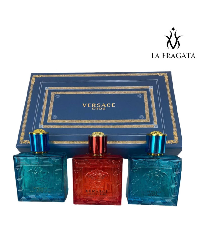 Set de Versace 3 perfumes EDT 50ml - Hombre