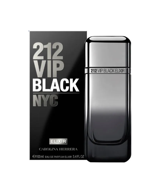 212 Vip Black Elixir Carolina Herrera 100 ml EDP - Hombre (Tester)