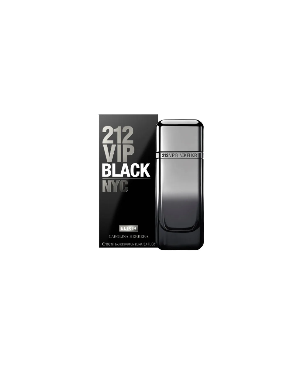 212 Vip Black Elixir Carolina Herrera 100 ml EDP - Hombre (Tester)