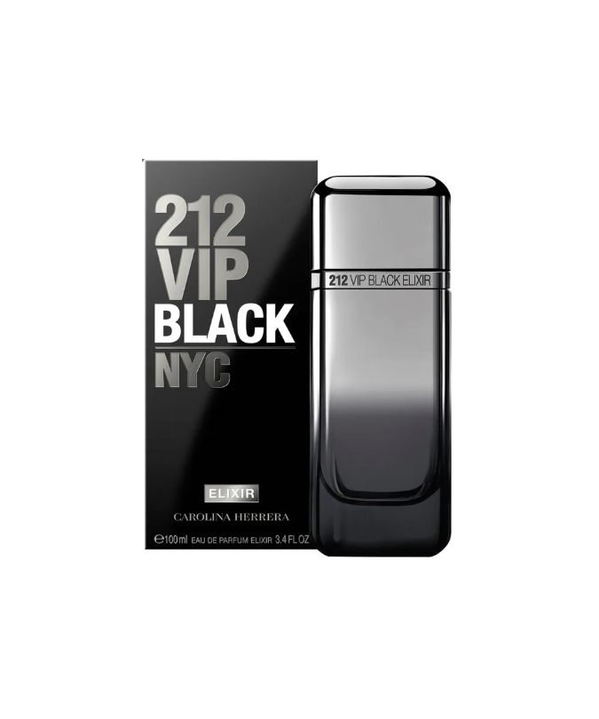 212 Vip Black Elixir Carolina Herrera 100 ml EDP - Hombre (Tester)