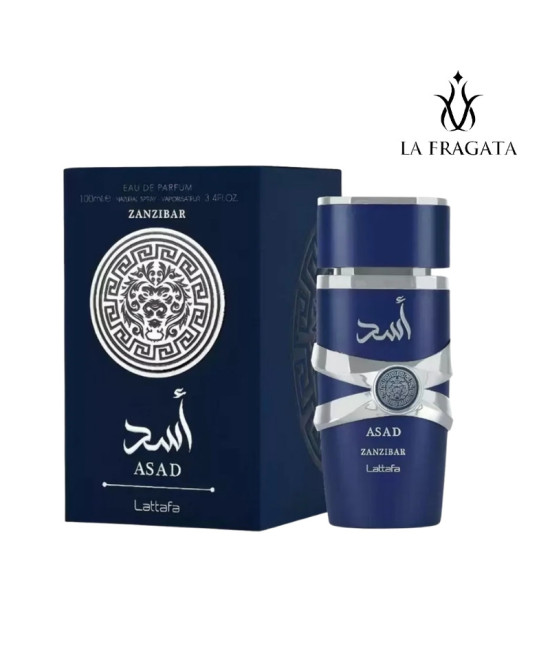 Perfume Lattafa Asad Zanzibar caja