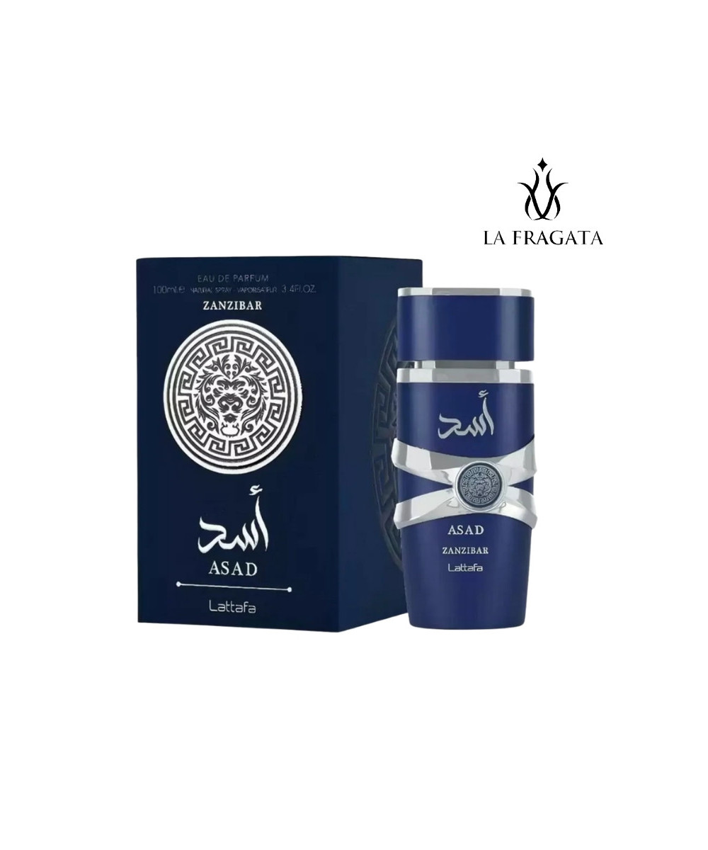 Perfume Lattafa Asad Zanzibar caja