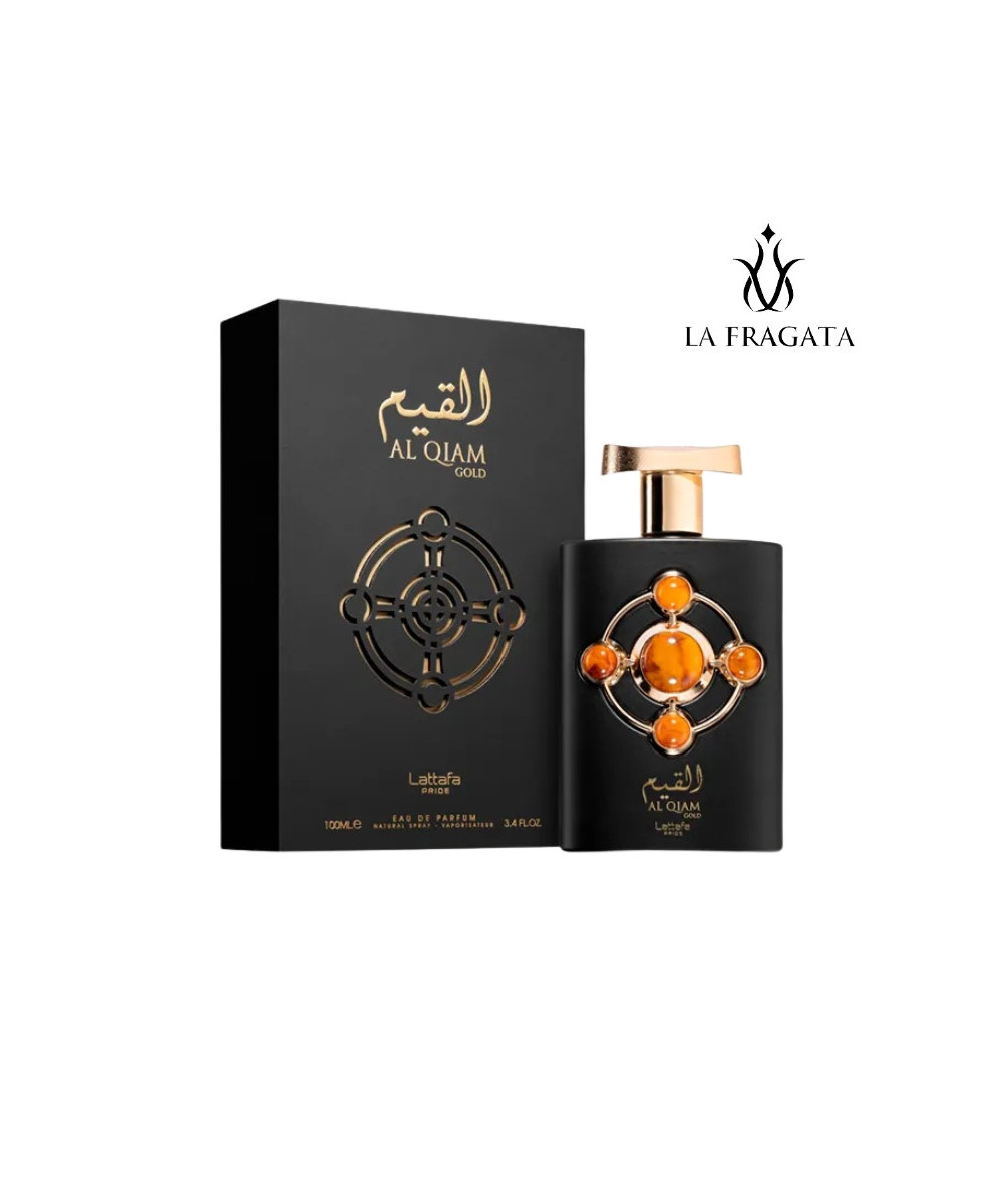 Perfume Lattafa Al Qiam Gold caja