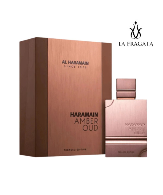 Perfume Al Haramain Amber Oud Tabacco Edition caja