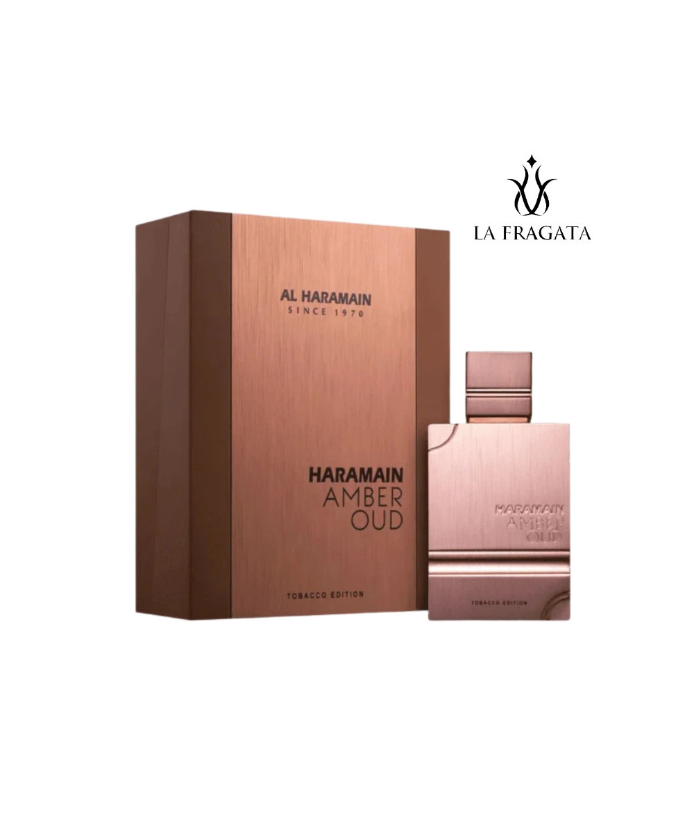 Perfume Al Haramain Amber Oud Tabacco Edition caja