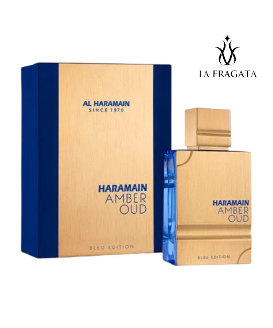 Perfume Al Haramain Amber Oud Bleu Edition caja