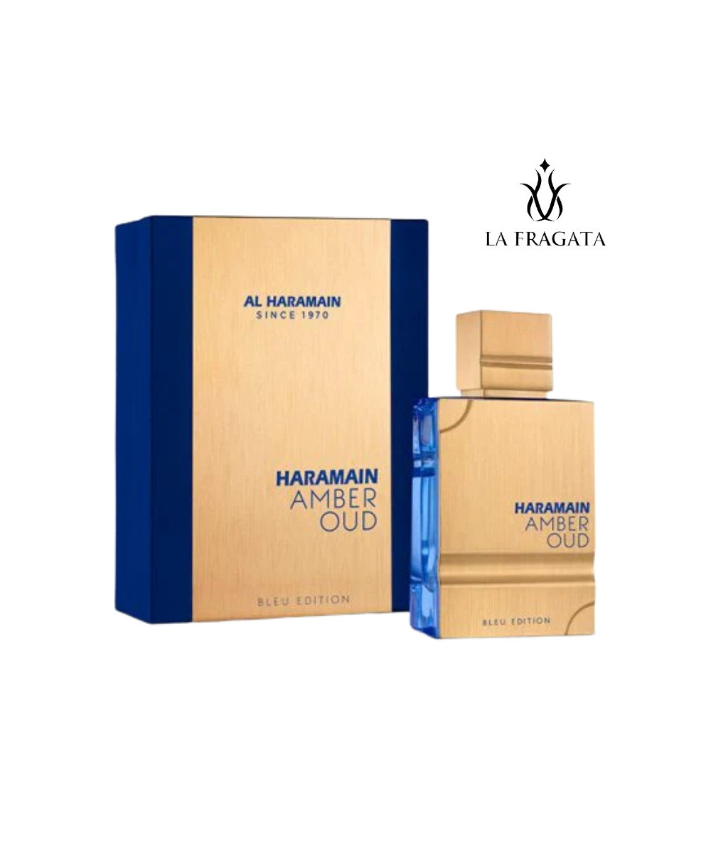 Perfume Al Haramain Amber Oud Bleu Edition caja
