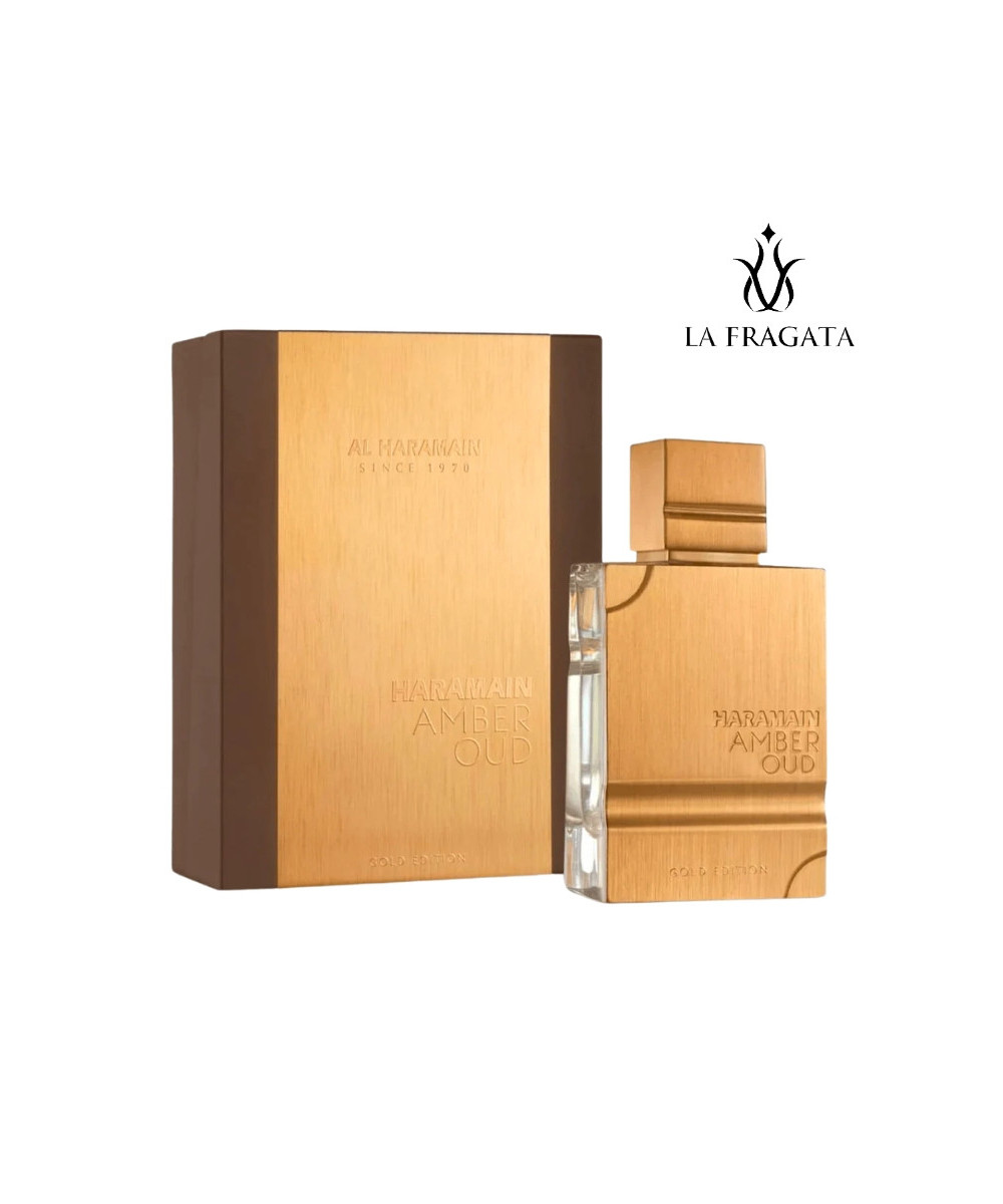Perfume Al Haramain Amber Oud Gold Edition caja